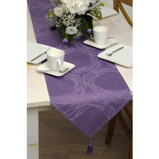 Tischläufer Angelina damast 33x180 cm lila