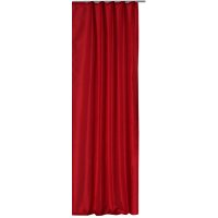 Vorhang rot Kräuselband 140x245 cm lichtdurchlässig...
