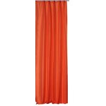 Vorhang orange Kr&auml;uselband 140x245 cm lichtdurchl&auml;ssig Dekoschal  Gardine