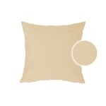 Kissenbezug 40x40 cm ecru Struktur Leinenoptik Kissenhülle für Dekokissen