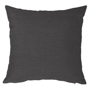 KISSENBEZUG 50x50 cm anthrazit Struktur Leinenoptik