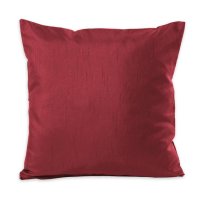 Kissenhülle Wildseide Optik uni 60x60 cm bordeaux