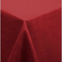 Tischdecke rot 130x220 cm beschichtet Leinenoptik wasserabweisend Lotuseffekt
