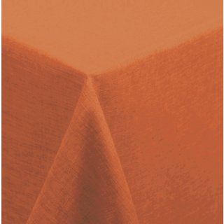 Tischdecke orange 130x220 cm beschichtet Leinenoptik wasserabweisend Lotuseffekt
