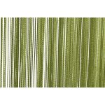 Fadenvorhang gr&uuml;n dunkel T&uuml;rvorhang 90x250 cm uni Vorhang einfarbig Raumteiler
