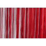 Fadenvorhang rot T&uuml;rvorhang 90x250 cm uni Vorhang einfarbig Raumteiler