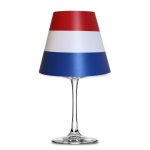 L&auml;nder Flaggen Lampenschirm Weinglas Lampe Teelicht Niederlande