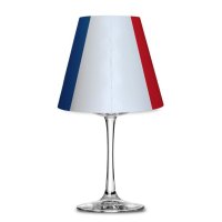 Lampenschirm Frankreich Länder Flaggen Weinglas...