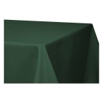 Tischdecke gr&uuml;n dunkel 130x220 cm beschichtet Leinenoptik wasserabweisend Lotuseffekt