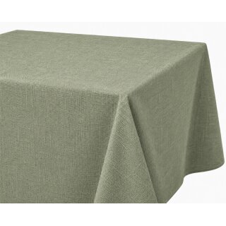 Tischdecke Leinenoptik 90x90 cm eckig beschichtet wasserabweisend Lotuseffekt schmutzabweisend hellgrün
