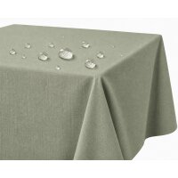 Tischdecke Leinenoptik 90x90 cm eckig beschichtet wasserabweisend Lotuseffekt schmutzabweisend hellgrün