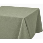 Tischdecke Leinenoptik 90x90 cm eckig beschichtet wasserabweisend Lotuseffekt schmutzabweisend hellgrün