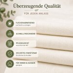 Tischdecke Leinenoptik 90x90 cm eckig beschichtet wasserabweisend Lotuseffekt schmutzabweisend hellgrün