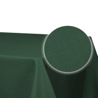Tischdecke gr&uuml;n dunkel 90x90 cm eckig beschichtet Leinenoptik wasserabweisend Lotuseffekt
