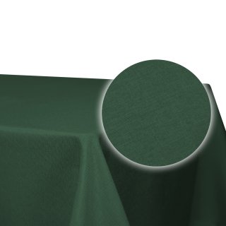 Tischdecke grün dunkel  110x110 cm eckig beschichtet Struktur Leinenoptik Mitteldecke