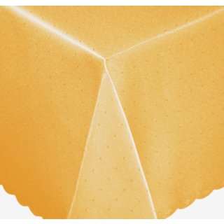 Tischdecke 130x160 cm gelb eckig Mitteldecke Punkte b&uuml;gelfrei fleckenabweisend
