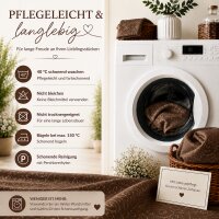 Tischdecke braun dunkel rund 160 cm Ø  damast Ornamente bügelfrei fleckenabweisend