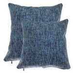 Kissenh&uuml;lle blau grau Multicolor Kissenbezug  Deko Kissen in 40x40 o. 50x50 cm