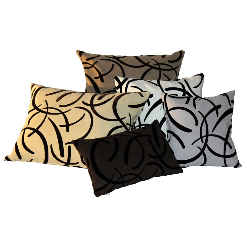 Kissenhülle Wildlederoptik mit Flock Kissenbezug Deko Kissen ca. 40x4, 14,95 €