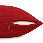 Kissenbezug Canada 40x40 cm weinrot hell elegant meliert Deko Kissen