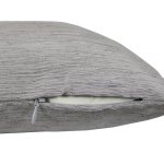 Kissenbezug Canada 50x50 cm grau hell elegant meliert Deko Kissen