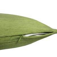 Kissenbezug Canada 40x60 cm kiwi gr&uuml;n elegant meliert Deko Kissen