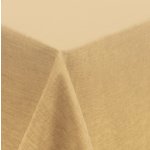 Tischdecke 130x260 cm beige sand eckig Leinenoptik wasserabweisend beschichtet Mitteldecke