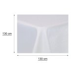 Tischdecke fleckenabweisend 130x130 cm quadratisch Leinenoptik Lotuseffekt beschichtet abwaschbar