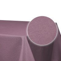 Tischdecke fleckenabweisend Flieder 130x130 cm quadratisch Leinenoptik Lotuseffekt beschichtet abwaschbar