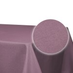 Tischdecke fleckenabweisend Flieder 130x130 cm quadratisch Leinenoptik Lotuseffekt beschichtet abwaschbar