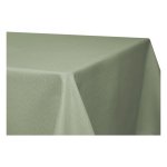 Tischdecke fleckenabweisend Hellgrün 130x130 cm quadratisch Leinenoptik Lotuseffekt beschichtet abwaschbar