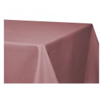 Tischdecke fleckenabweisend Altrosa 130x130 cm quadratisch Leinenoptik Lotuseffekt beschichtet abwaschbar