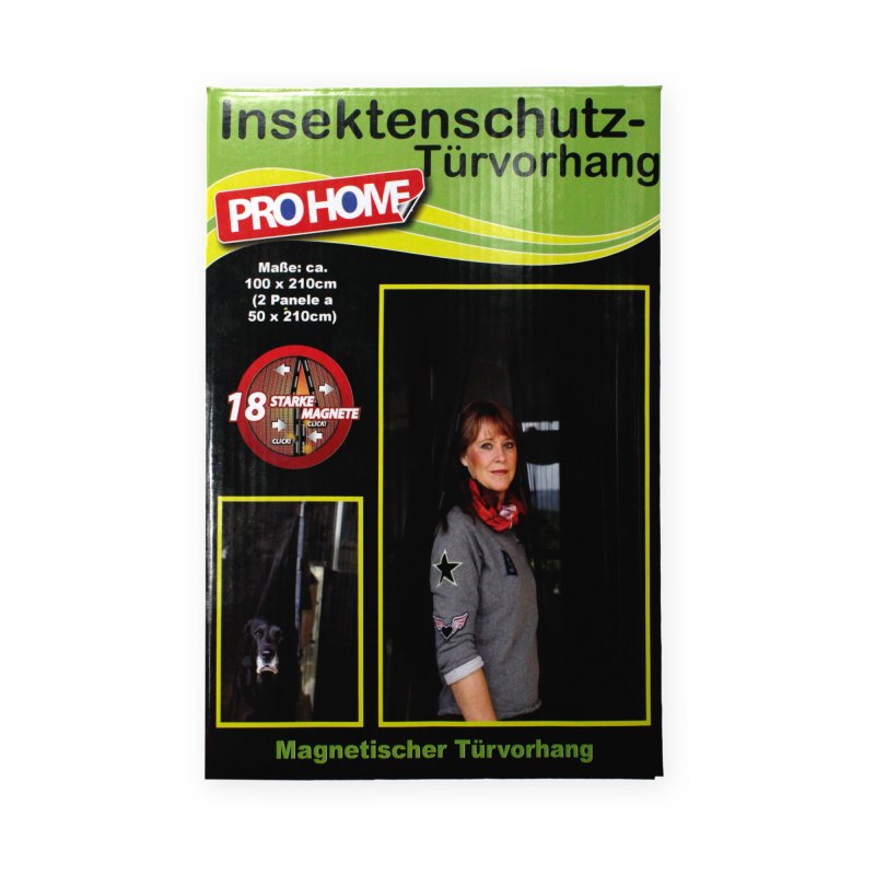 Magnet-Fliegengitter Für Türen - 90x210 Cm, Selbstschließend Mit Starken Magneten, Insektenschutz Ohne Bohren
