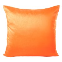 Kissenhülle Wildseide Optik uni 50x50 cm orange hell