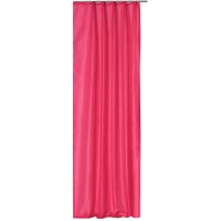 Vorhang pink Kr&auml;uselband halbtransparent Wildseiden Optik 140x245 cm