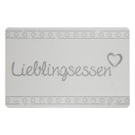 Platzset abwischbar 43x28 cm Platzdeckchen Tischset Lieblingsessen Polypropylen