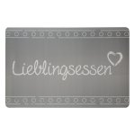 Platzset abwischbar 43x28 cm Platzdeckchen Tischset Lieblingsessen Polypropylen
