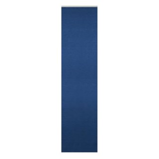 Flächenvorhang blau dunkel halb transparent 60x245 cm Schiebegardine Wildseide Optik Vorhang