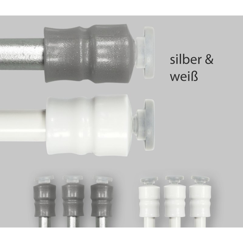 Klemmstange ausdrehbar Gardinenstange ohne Bohren für Tür Fenster Gar, 4,95 €