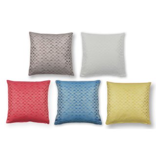 Kissenbezug 40x40 cm geometrisches Dreieckmuster Dekokissen Sofakissen 5 Farben