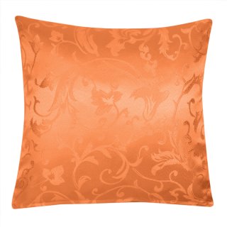 Kissenbezug 50x50 cm orange Barock Kissenhülle Sofakissen Dekokissen Kissen