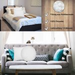 Kopfkissen 4er Pack Füllkissen 40 x 60 cm Polyester Kissen Sofakissen Innenkissen Couchkissen Dekokissen Inlett