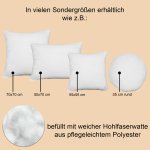 Kopfkissen 4er Pack Füllkissen 40 x 60 cm Polyester Kissen Sofakissen Innenkissen Couchkissen Dekokissen Inlett