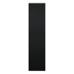 Flächenvorhang schwarz halb transparent 60x245 cm Schiebegardine Wildseide Optik Vorhang