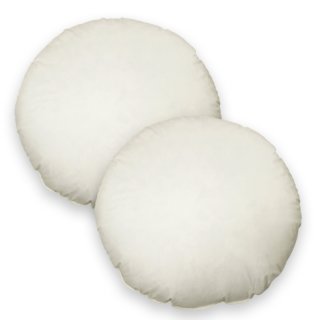 2er Pack Füllkissen 80 cm rund Federn Kissen Inlett Kissenfüllung Kopfkissen Innenkissen