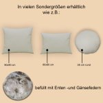 4er Pack Füllkissen 30x50 Federn Kissen Inlett Kissenfüllung Kopfkissen Innenkissen