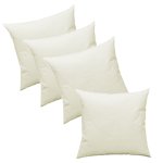 4er Pack Füllkissen 60x60 Federn Kissen Inlett Kissenfüllung Kopfkissen Innenkissen