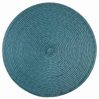 Platzset Polypro Petrol rund ca. 35 cm Ø...