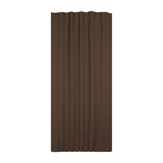 Verdunklungsgardine braun 135x175 Kräuselband Vorhang blickdicht Blackout Gardine
