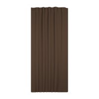 Verdunklungsgardine braun 135x175 Kräuselband...